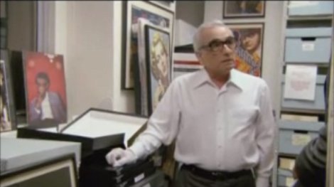 Martin Scorsese dans ses archives.
